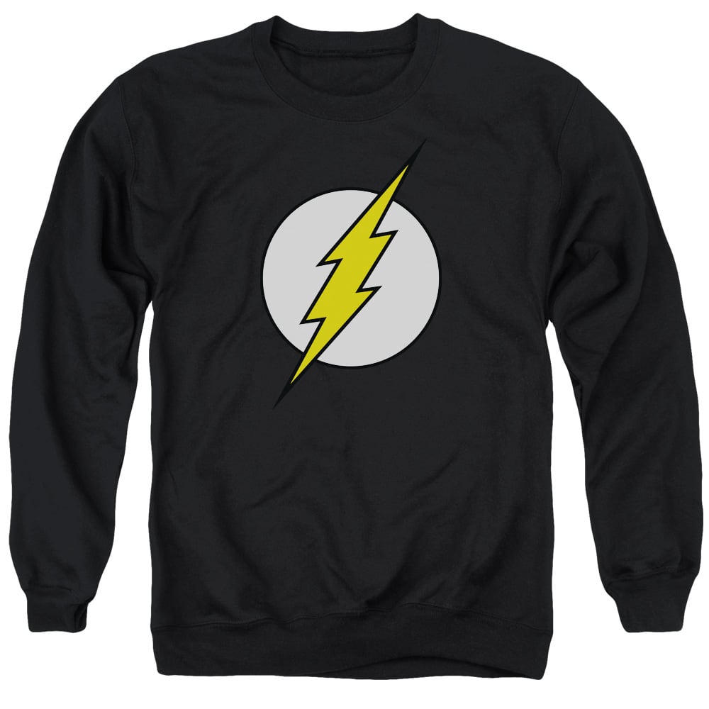 DCO724B-AS-1 DC Flash Fl Classic Adult Crewneck Sweatshirt, Black - Small