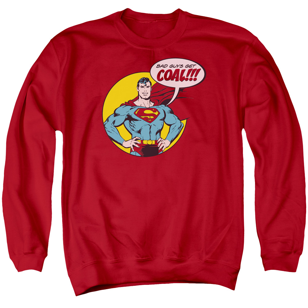 DCO740-AS-4 DC Coal Adult Crewneck Sweatshirt, Red - Extra Large