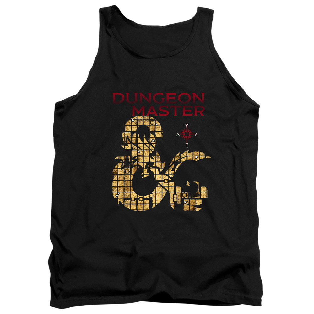 HBRO637-TK-2 Dungeons & Dragons Dungeon Master Adult Tank Top, Black - Medium
