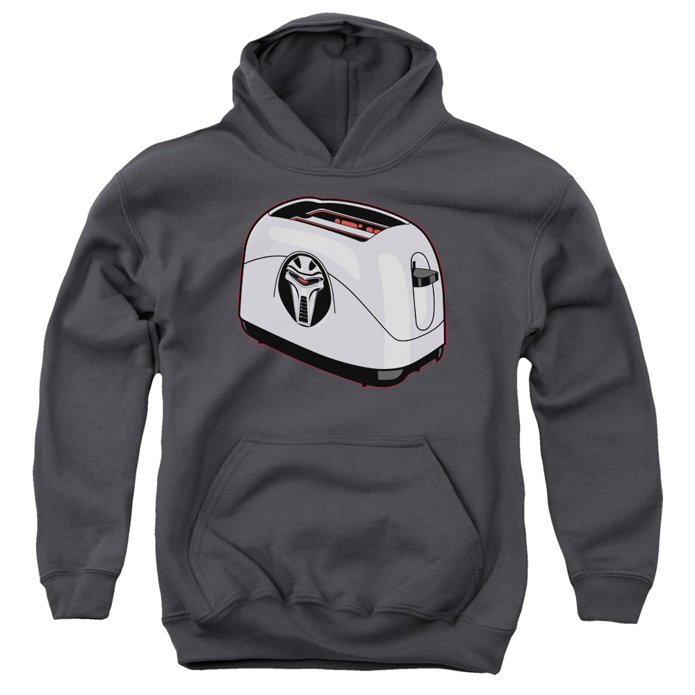 BSG141-YFTH-2 BSG Toaster Youth Hooded Sweatshirt, Charcoal - Medium