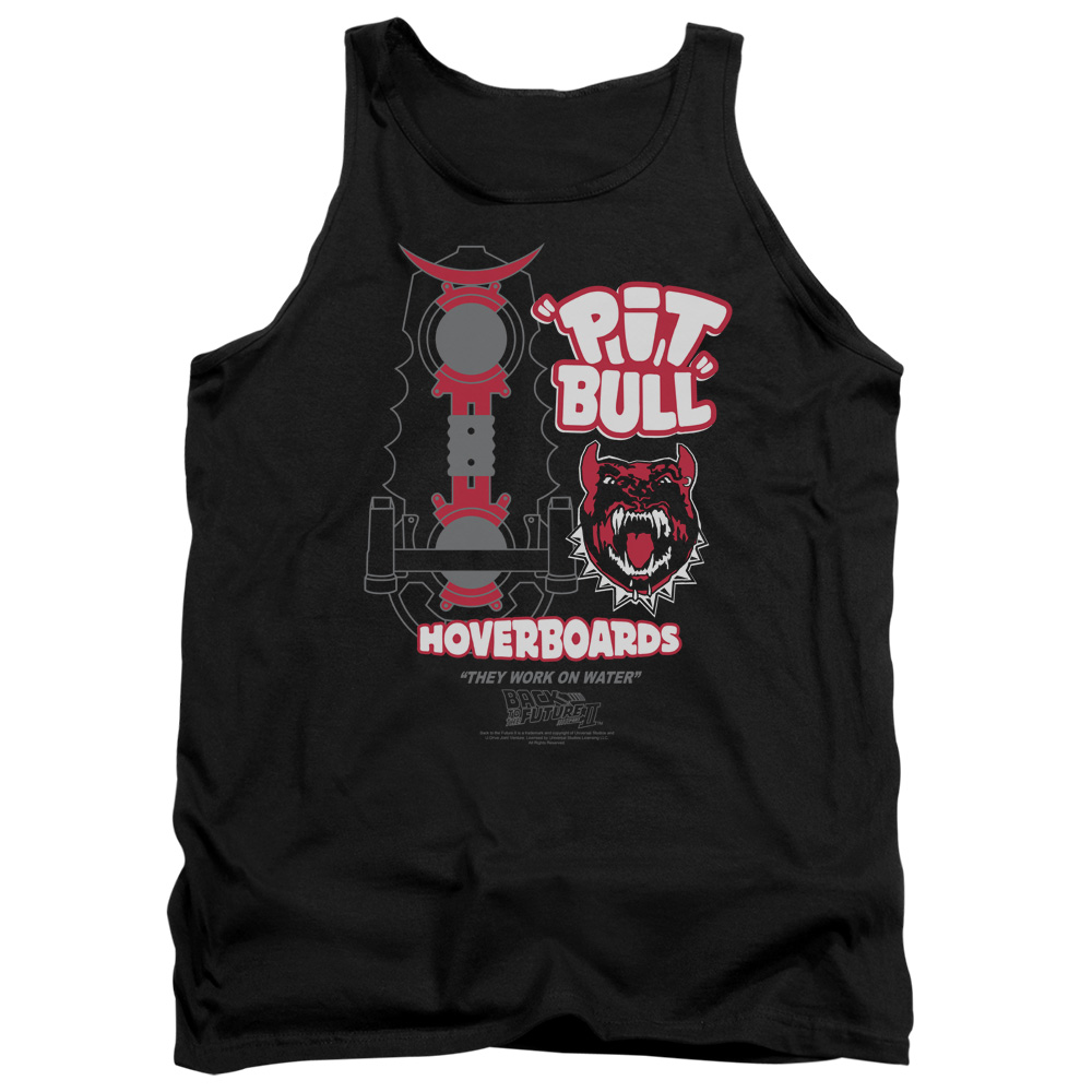 UNI338-TK-2 Back to the Future II Pit Bull Adult Tank Top, Black - Medium