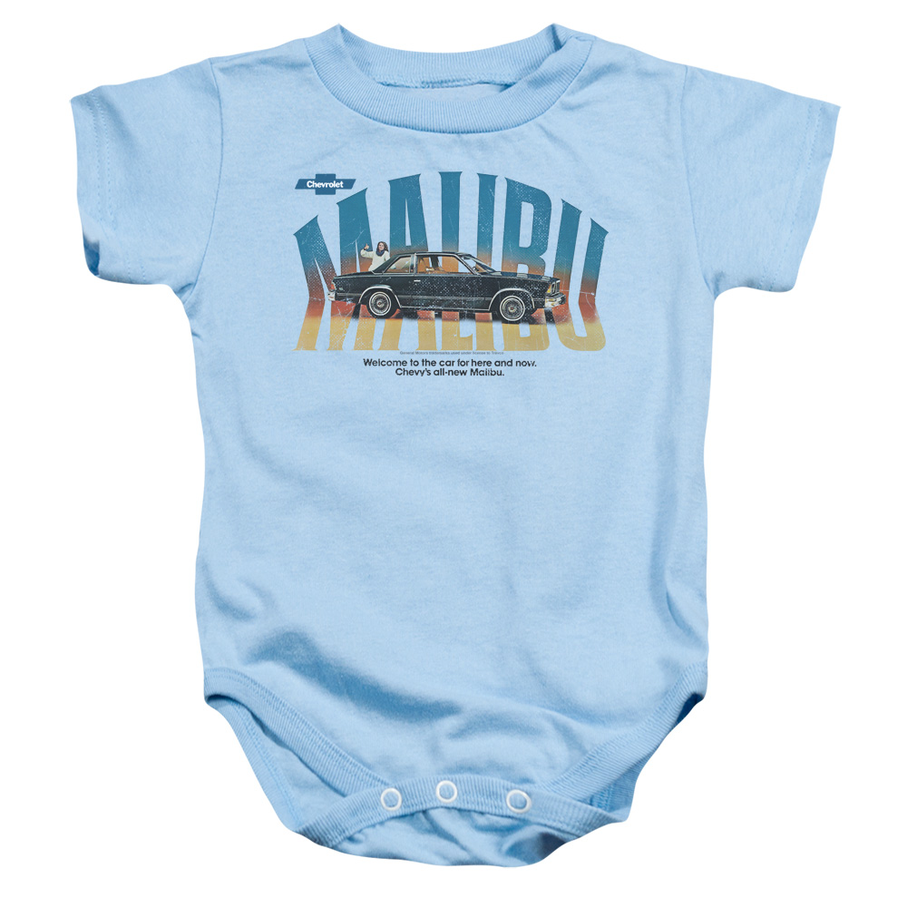 CHV197-SS-1 Chevrolet Thumbs Up Infant Snapsuit, Light Blue - Small - 6 Month