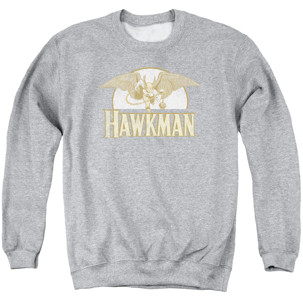 DCO549-AS-5 DC Fly By Adult Crewneck Sweatshirt, Athletic Heather - 2X