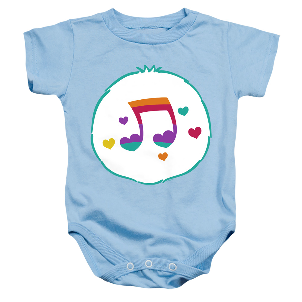 CBR10029-SS-3 Care Bears Heart Song Belly Infant Snapsuit, Light Blue - Large - 18 Month
