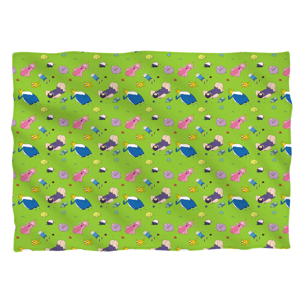 CN389-PLO1-0 Adventure Time Green Fields Pillow Case, White - 20 x 28 in.