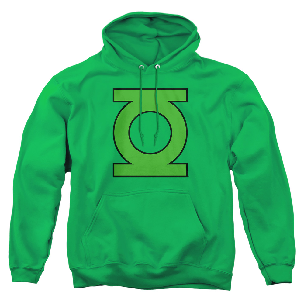 DCO510-AFTH-3 DC GL Emblem Adult Pullover Hoodie, Kelly Green - Large