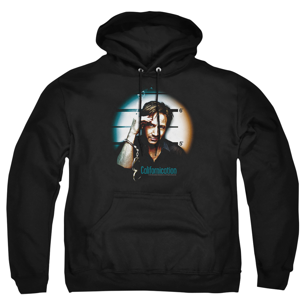 SHO342-AFTH-2 Californication In Handcuffs Adult Pullover Hoodie, Black - Medium