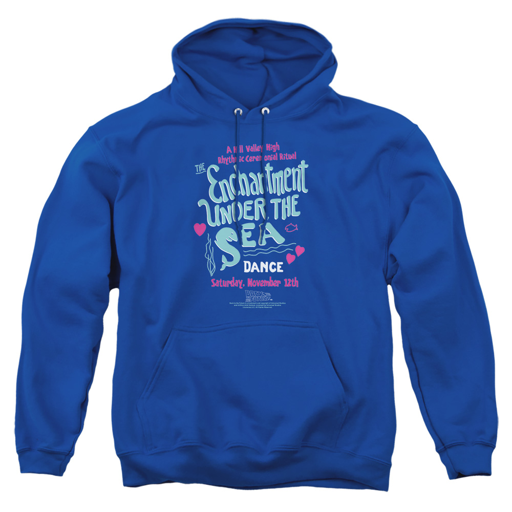 UNI361-AFTH-1 Back to the Future Under The Sea Adult Pullover Hoodie, Royal - Small