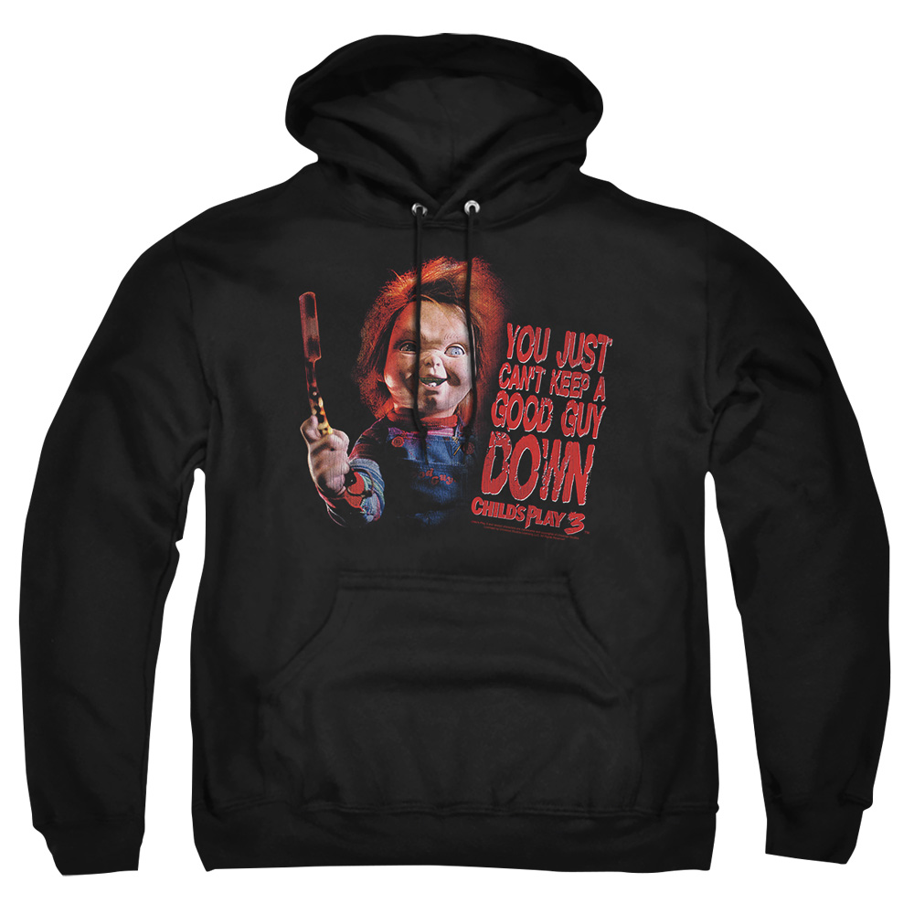 UNI420-AFTH-8 Childs Play 3 Good Guy Adult Pullover Hoodie, Black - 5X