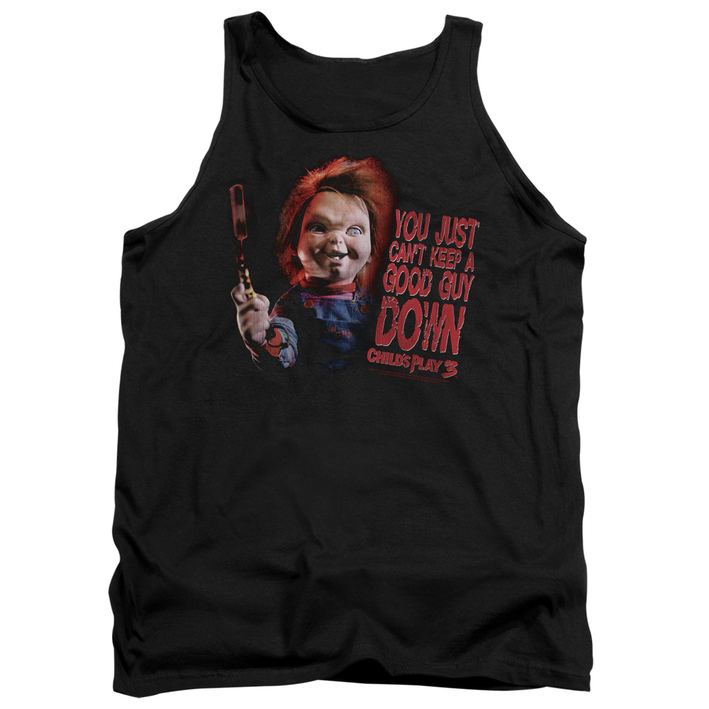 UNI420-TK-2 Childs Play 3 Good Guy Adult Tank Top, Black - Medium