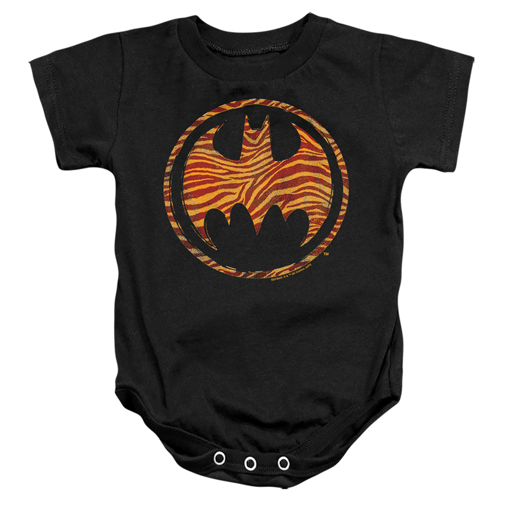 BM3165-SS-2 Batman Bat Animal Print Infant Snapsuit, Black - Medium - 12 Month
