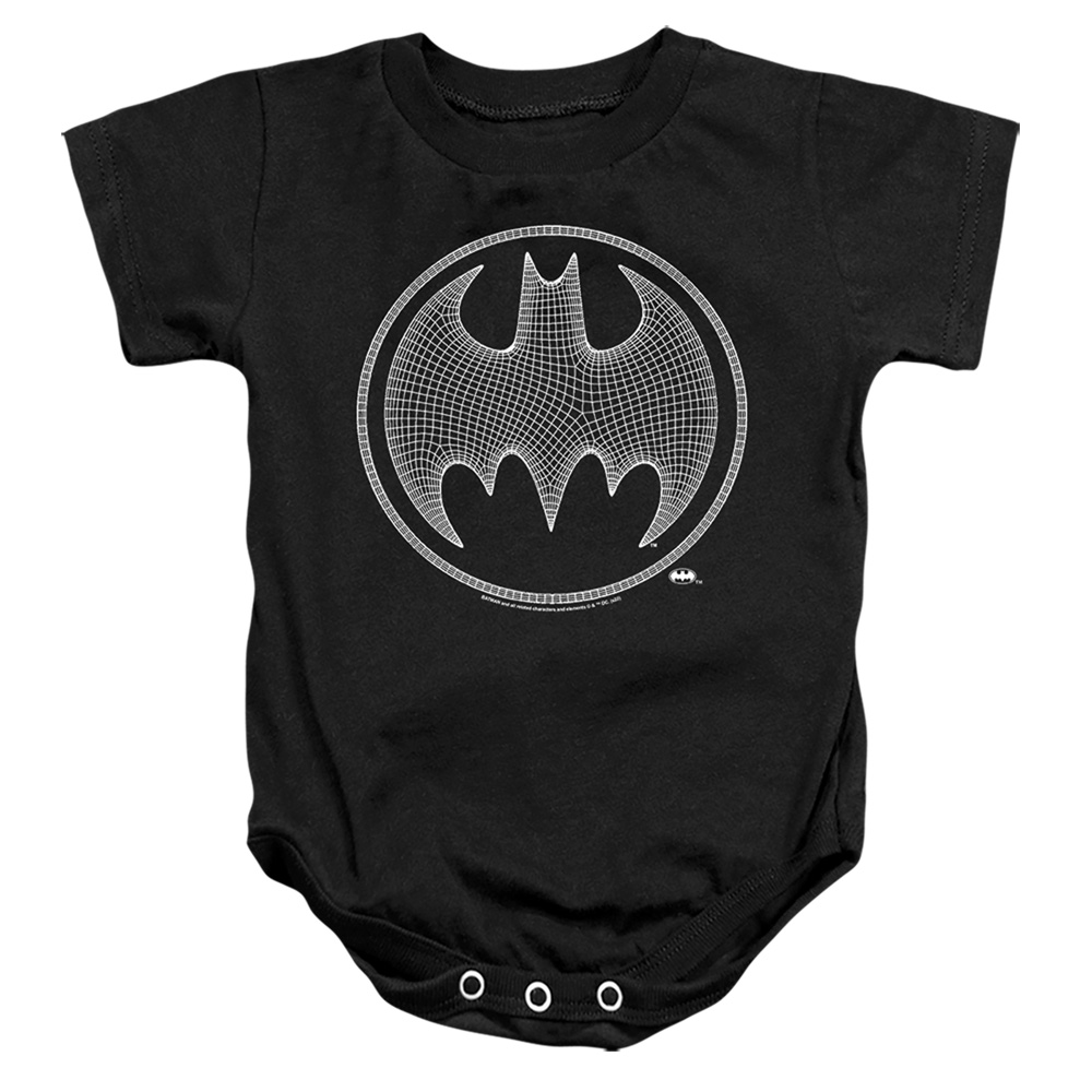 BM3415-SS-2 Batman 3D 1 Infant Snapsuit, Black - Medium - 12 Month