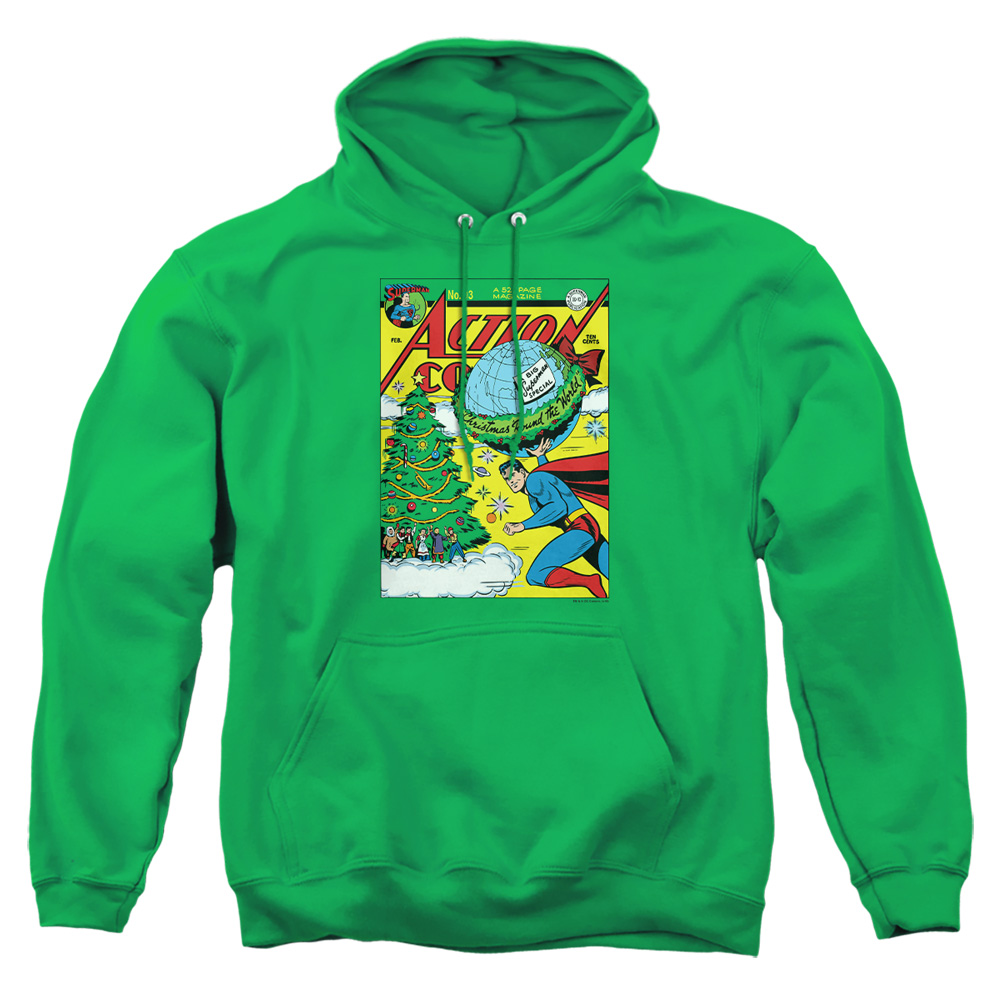 DCO737-AFTH-2 DC Cover No.93 Adult Pullover Hoodie, Kelly Green - Medium