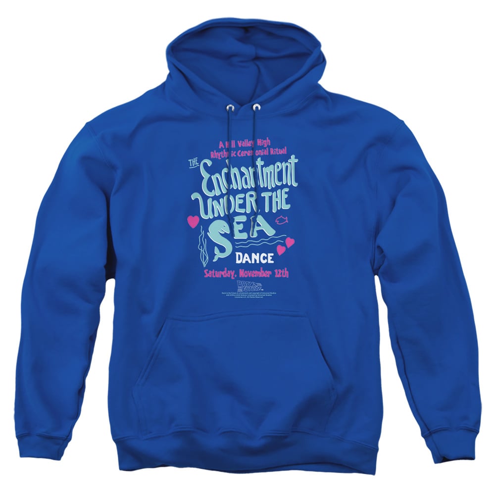 UNI361-AFTH-3 Back to the Future Under The Sea Adult Pullover Hoodie, Royal - Large