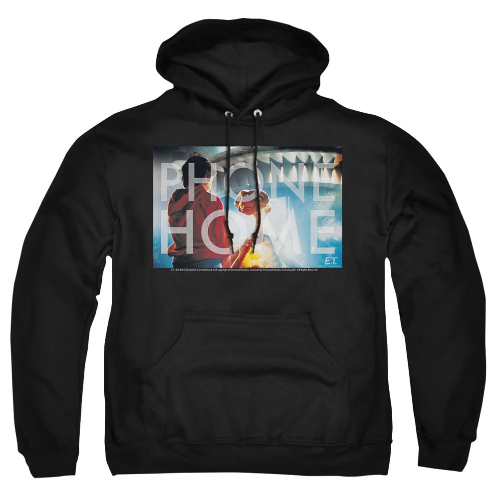 UNI978-AFTH-4 ET Knockout Adult Pullover Hoodie, Black - Extra Large