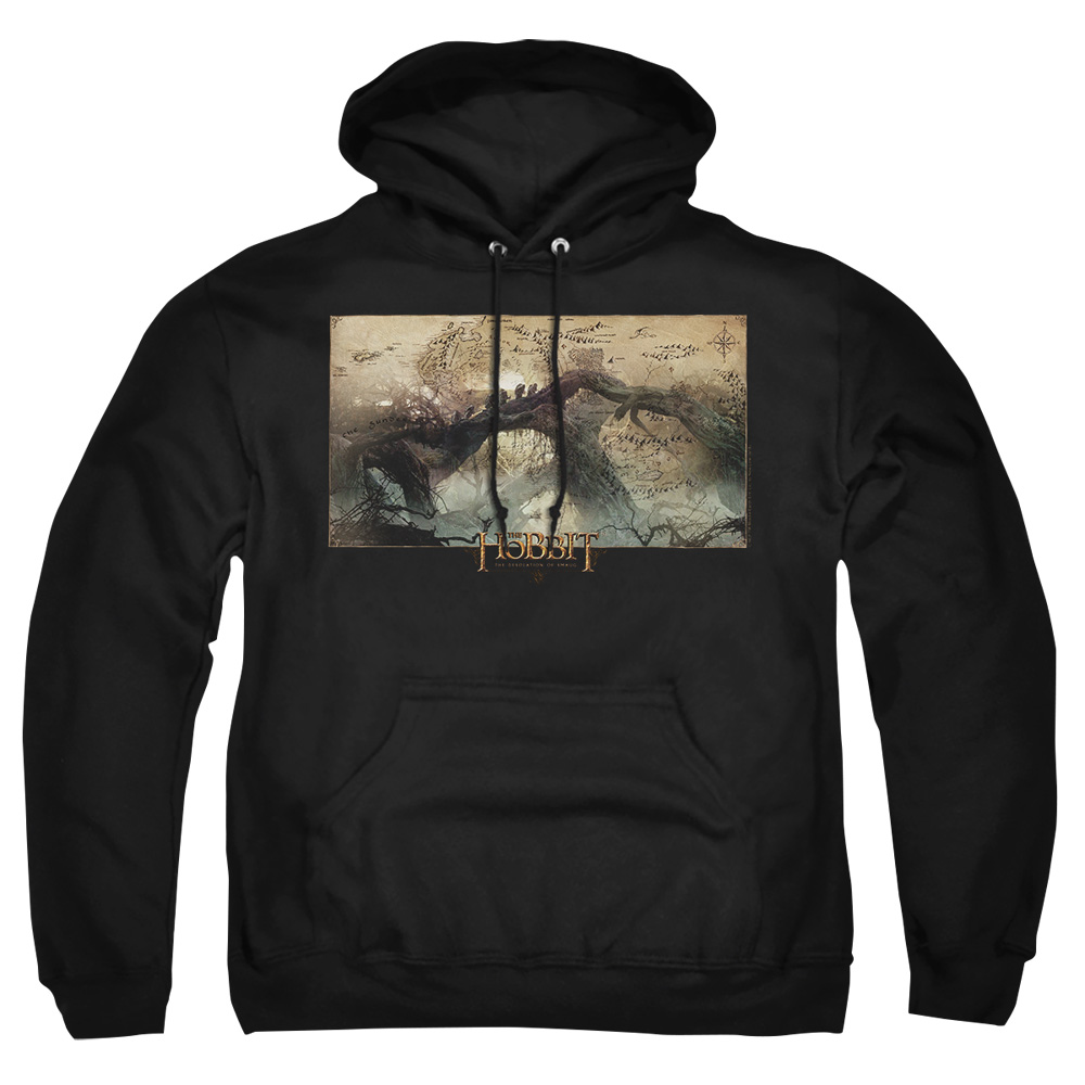 HOB2005-AFTH-8 Hobbit Epic Journey Adult Pullover Hoodie, Black - 5X