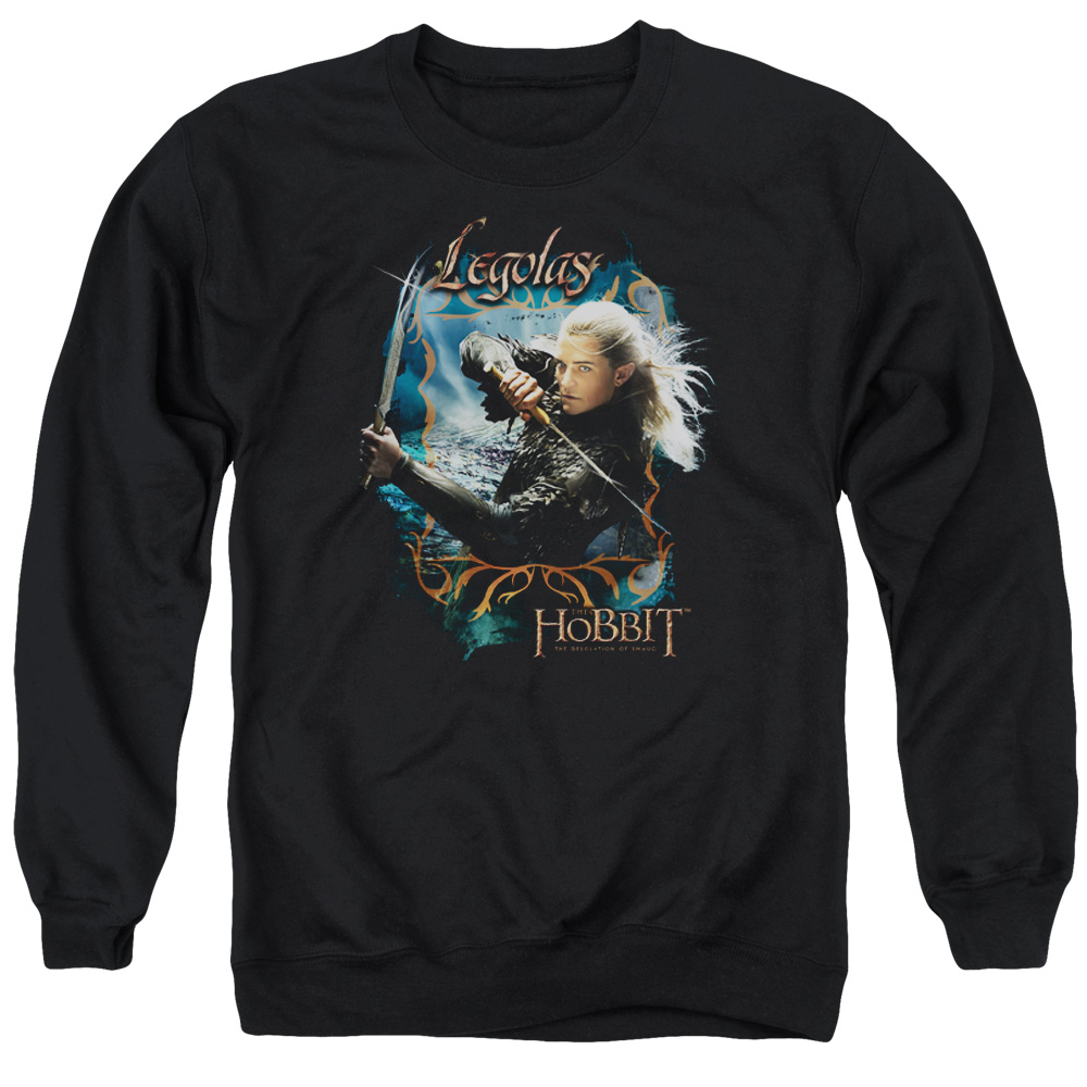HOB2016-AS-2 Hobbit Knives Adult Crewneck Sweatshirt, Black - Medium