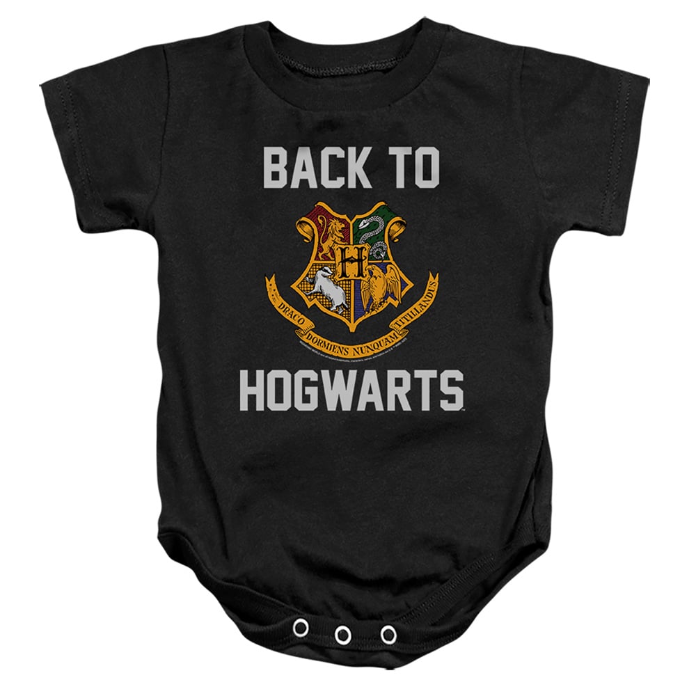 HP8982-SS-3 Harry Potter ID Rather Be At Hogwarts 1 Infant Snapsuit, Black - Large - 18 Month