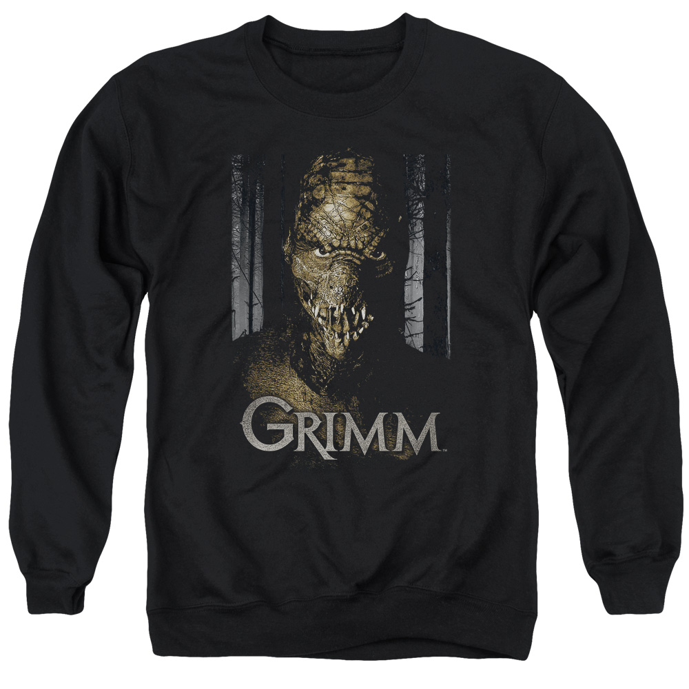NBC931-AS-2 Grimm Chompers Adult Crewneck Sweatshirt, Black - Medium