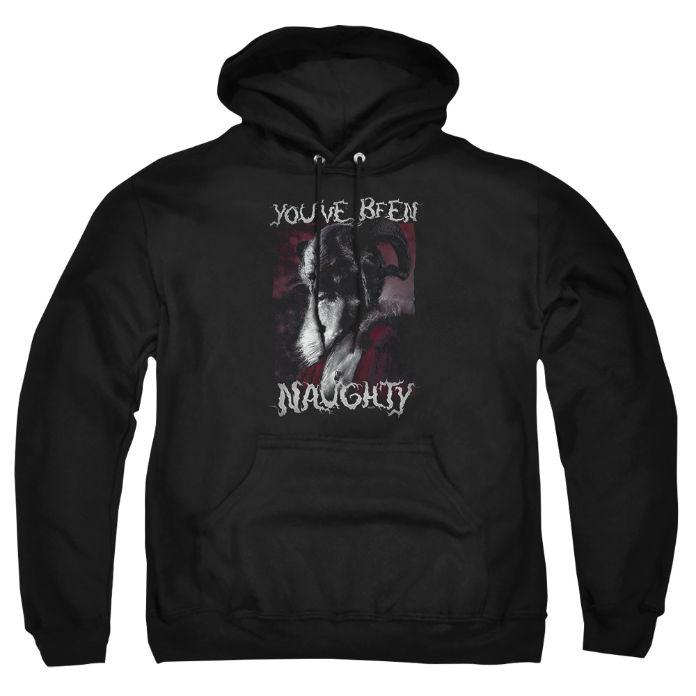 NBC934-AFTH-7 Grimm Merry Krampus Adult Pullover Hoodie, Black - 4X