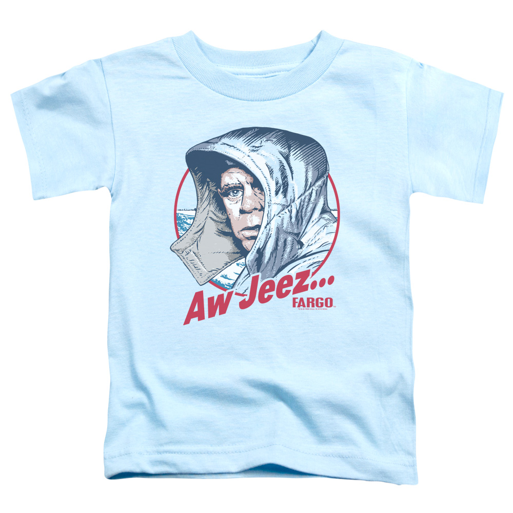 MGM314-TT-2 Fargo AW Jeez Toddler Short Sleeve T-Shirt, Light Blue - Medium 3T -  Trevco Sportswear