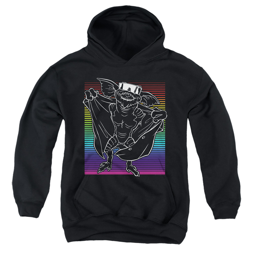 WBM951-YFTH-2 Gremlins Cool Gradient Youth Hooded Sweatshirt, Black - Medium