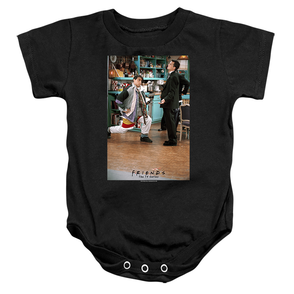 WBT892-SS-2 Friends Too Many Clothes Infant Snapsuit, Black - Medium - 12 Month