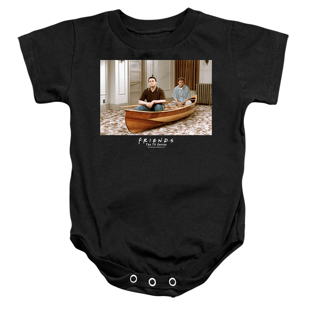 WBT893-SS-2 Friends Canoe Infant Snapsuit, Black - Medium - 12 Month