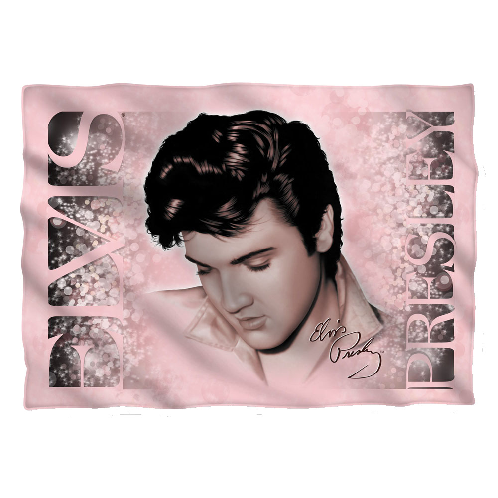 ELV831-PLO1-0 Elvis Presley Soft Lights Pillow Case, White - 20 x 28 in.