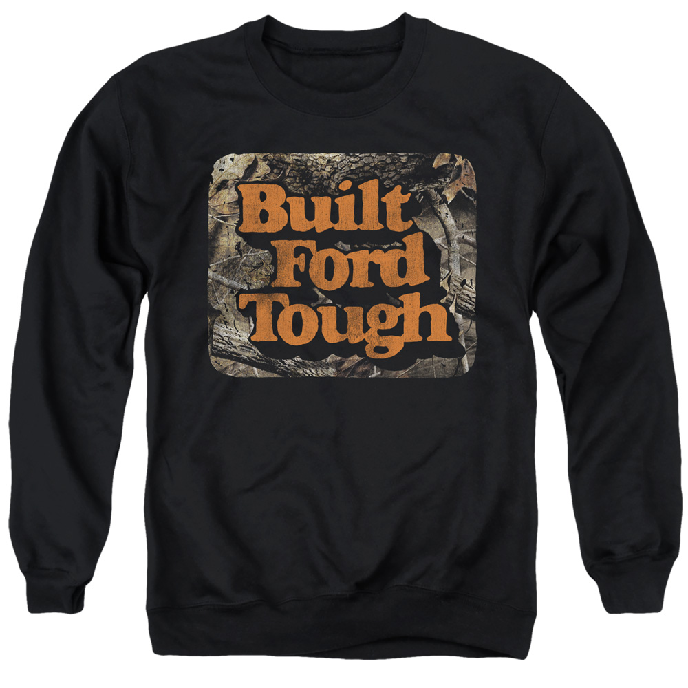 FORD265-AS-2 Ford Bft Camo Adult Crewneck Sweatshirt, Black - Medium