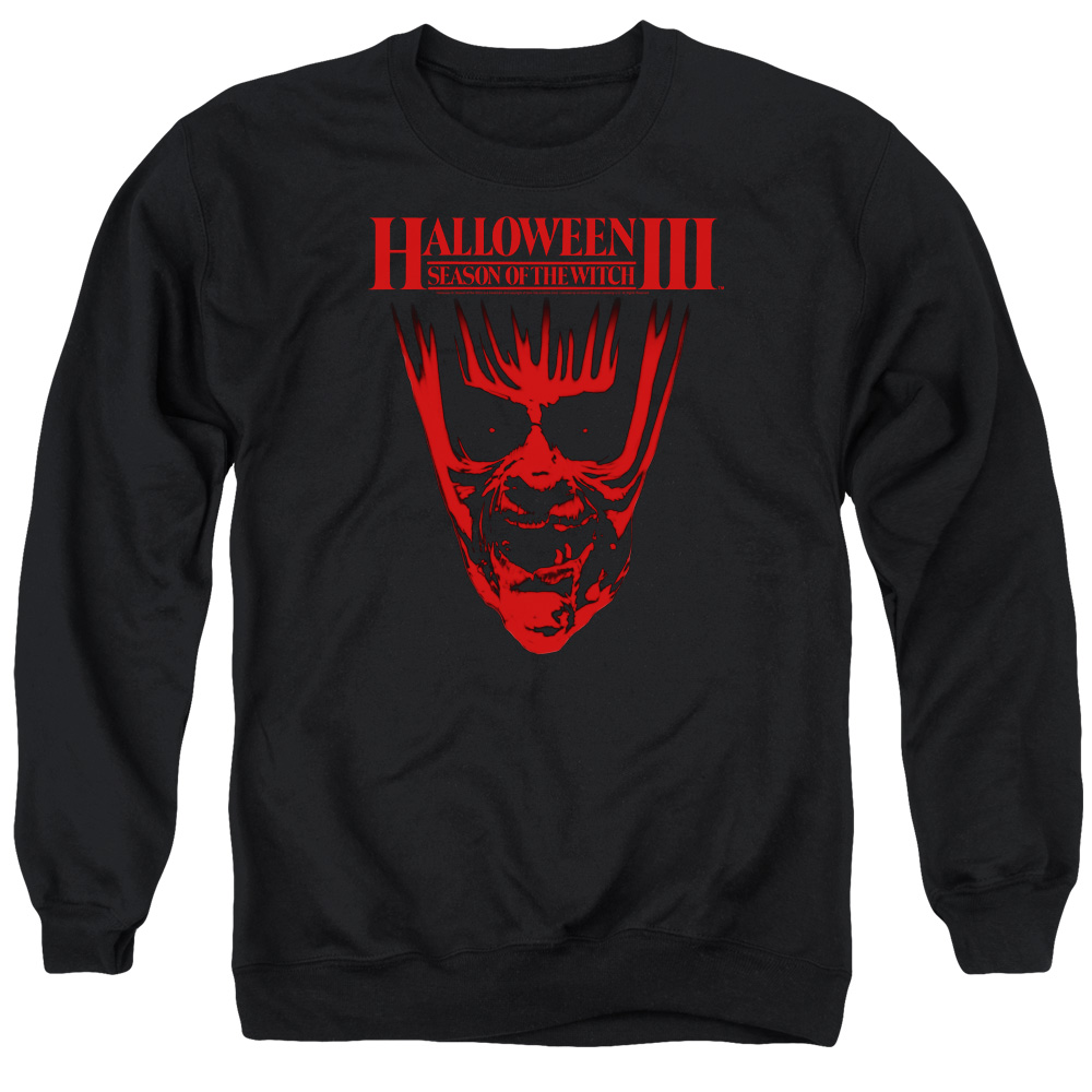 UNI389-AS-2 Halloween III Title Adult Crewneck Sweatshirt, Black - Medium