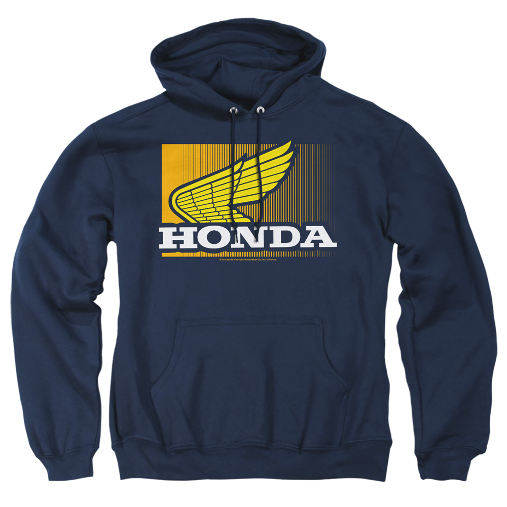 HNDA128-AFTH-4 Honda Wing Gradient Adult Pullover Hoodie, Navy - Extra Large