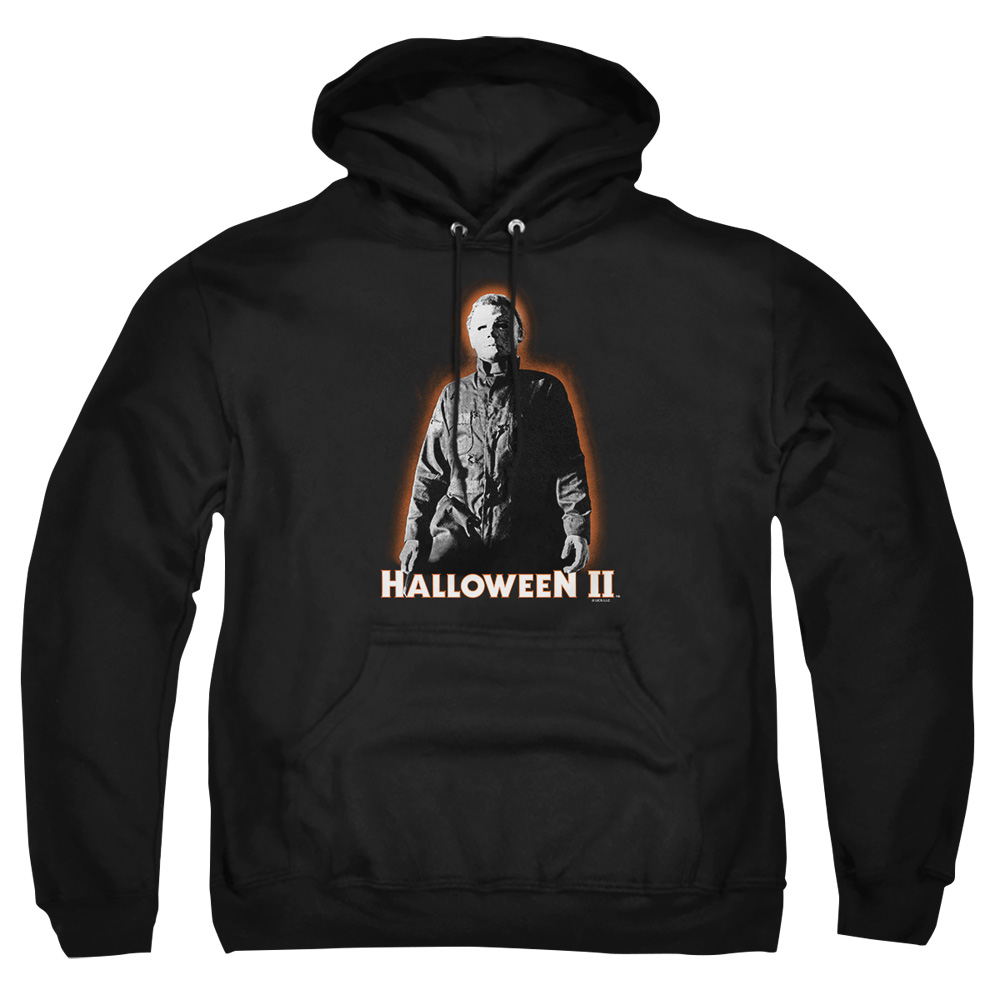 UNI392-AFTH-1 Halloween II Michael Myers Adult Pullover Hoodie, Black - Small