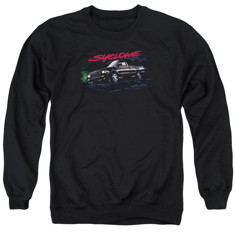 GMC107-AS-2 GMC Syclone Adult Crewneck Sweatshirt, Black - Medium