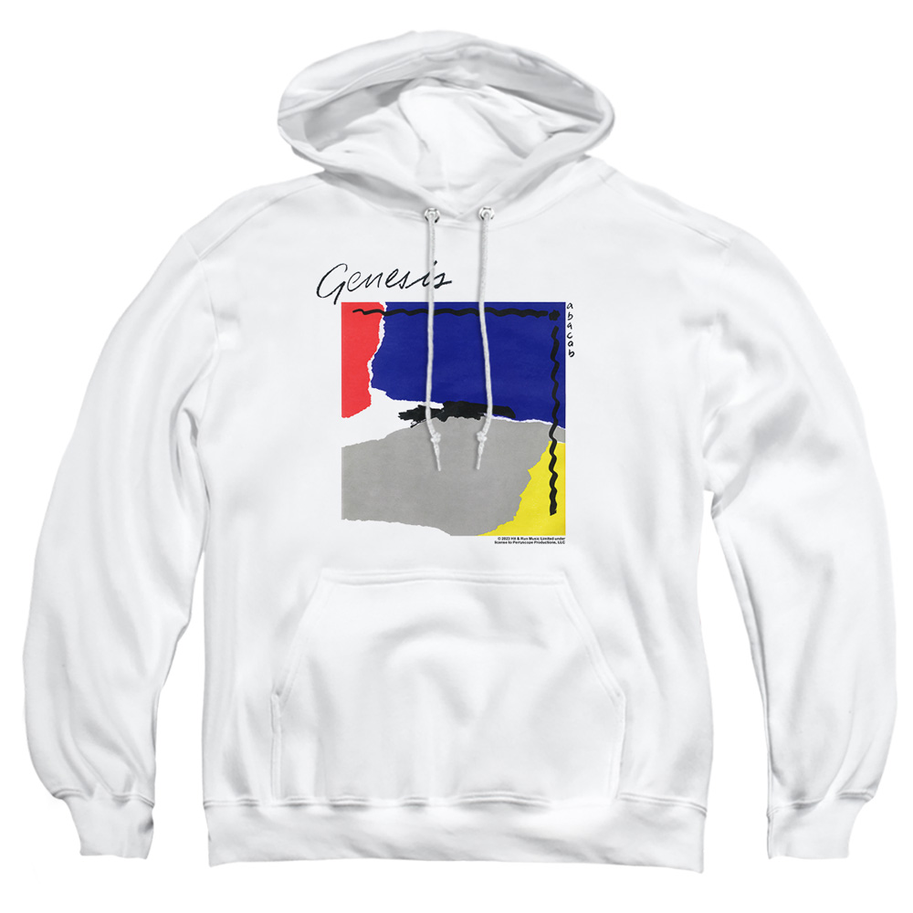 PERRY108-AFTH-4 Genesis Abacab Adult Pullover Hoodie, White - Extra Large