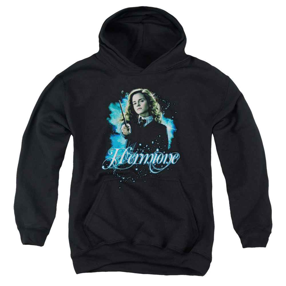 HP6010-YFTH-2 Harry Potter Hermione Ready Youth Hooded Sweatshirt, Black - Medium