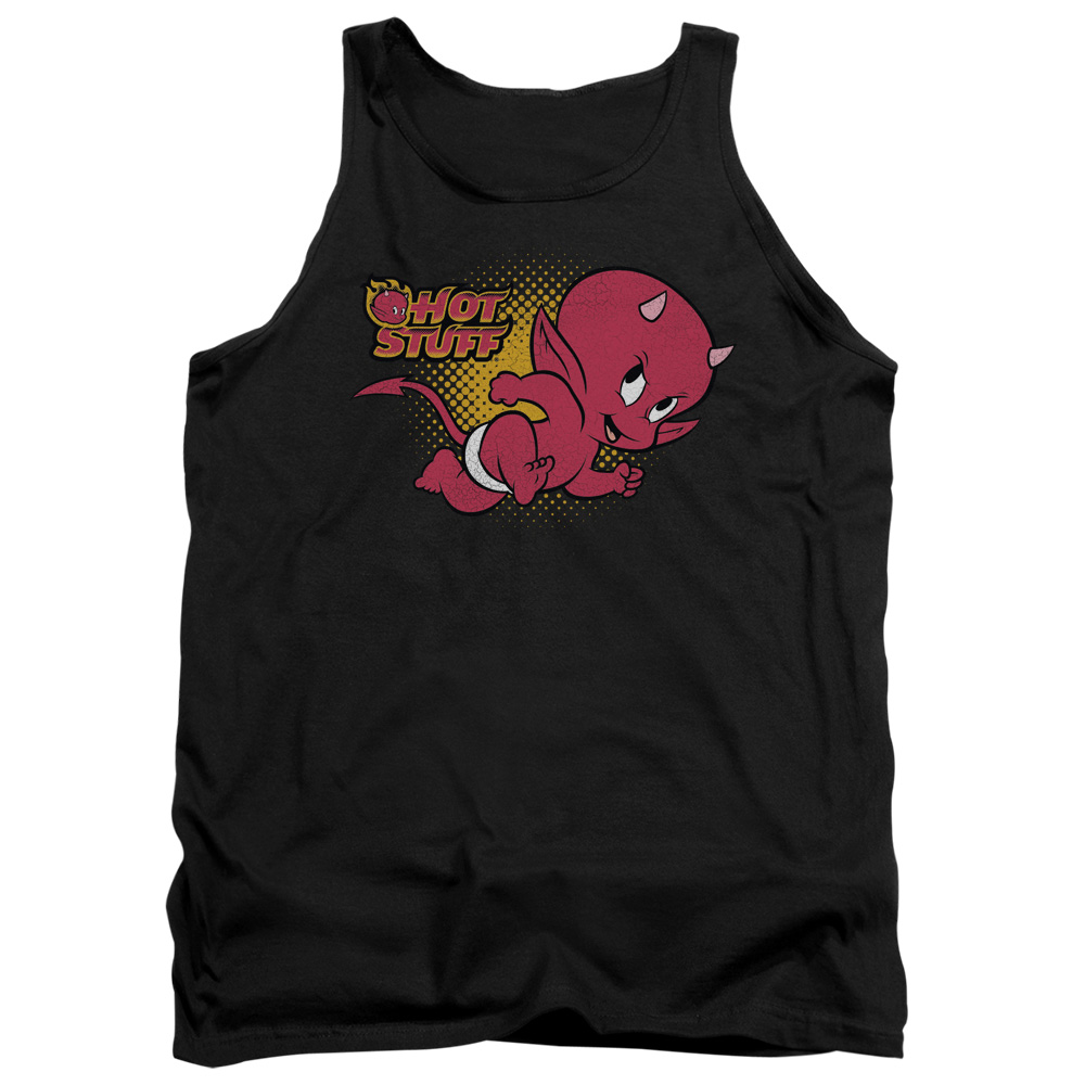 DRM140-TK-3 Hot Stuff Little Devil Adult Tank Top, Black - Large