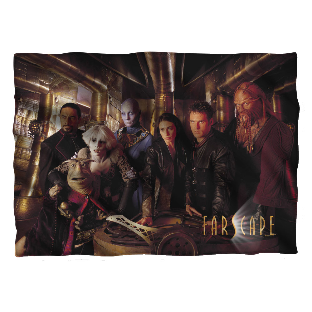 FAR125-PLO1-0 Farscape Crew Pillow Case, White - 20 x 28 in.