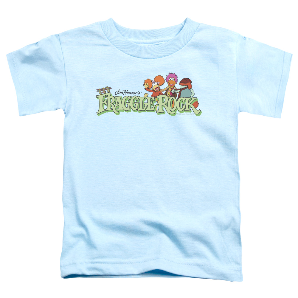 FR103-TT-2 Fraggle Rock Leaf Logo Toddler Short Sleeve T-Shirt, Light Blue - Medium 3T