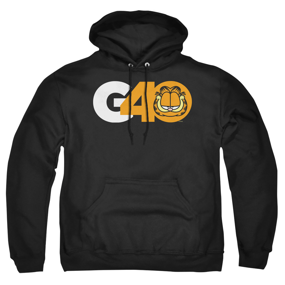 GAR567-AFTH-8 Garfield G40 Adult Pullover Hoodie, Black - 5X