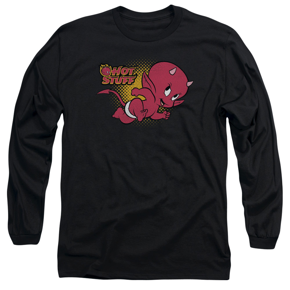 DRM140-AL-2 Hot Stuff Little Devil Adult Long Sleeve T-Shirt, Black - Medium
