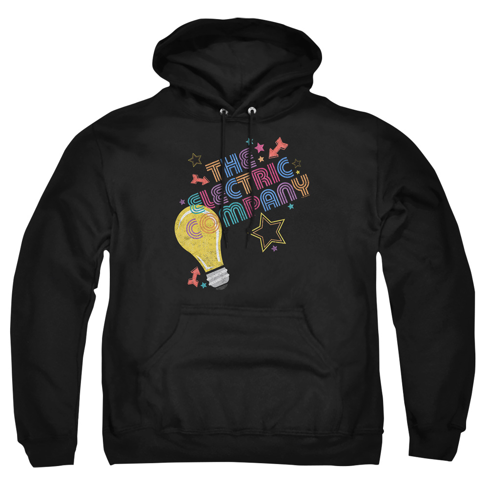 ELC102-AFTH-2 Electric Company Electric Light Adult Pullover Hoodie, Black - Medium