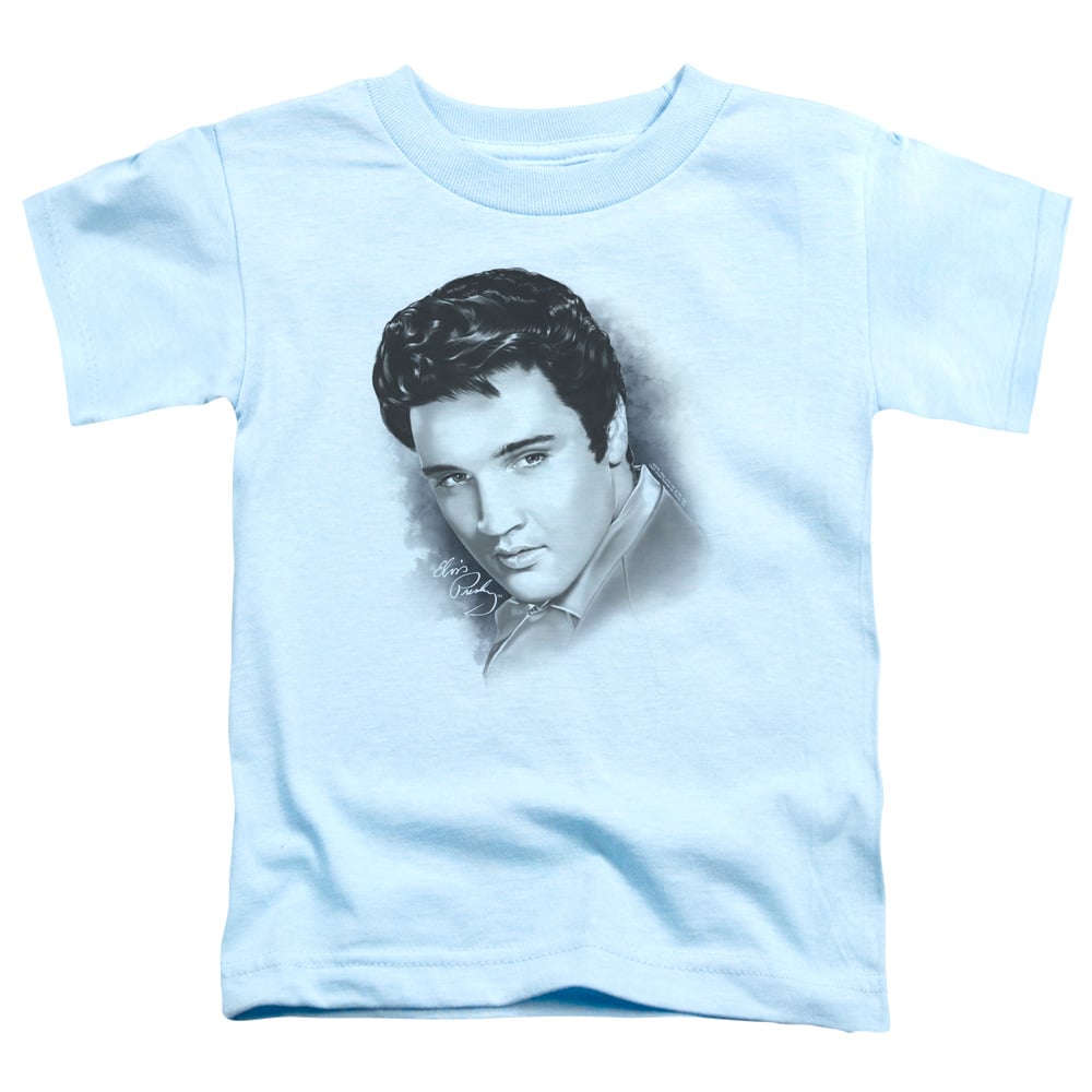 ELV731-TT-2 Elvis Presley Dreamy Toddler Short Sleeve T-Shirt, Light Blue - Medium 3T