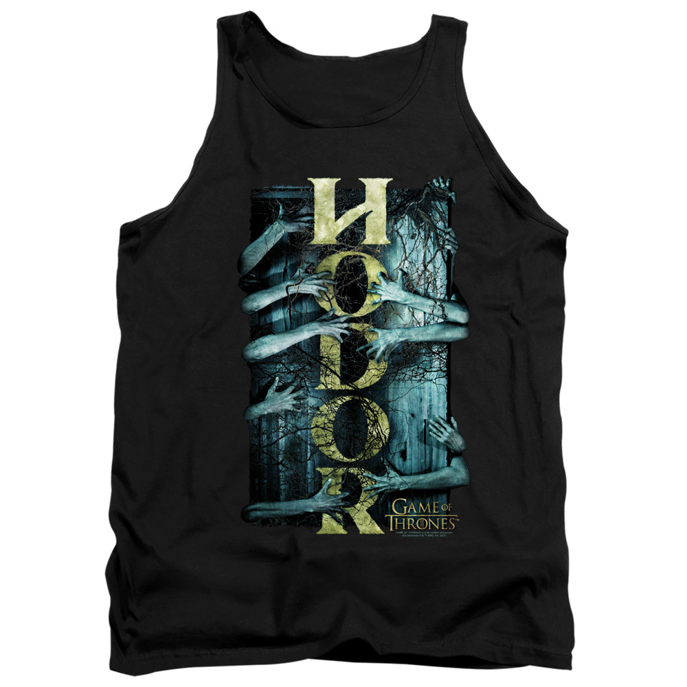 GOT219-TK-2 Game of Thrones Hodor Adult Tank Top, Black - Medium