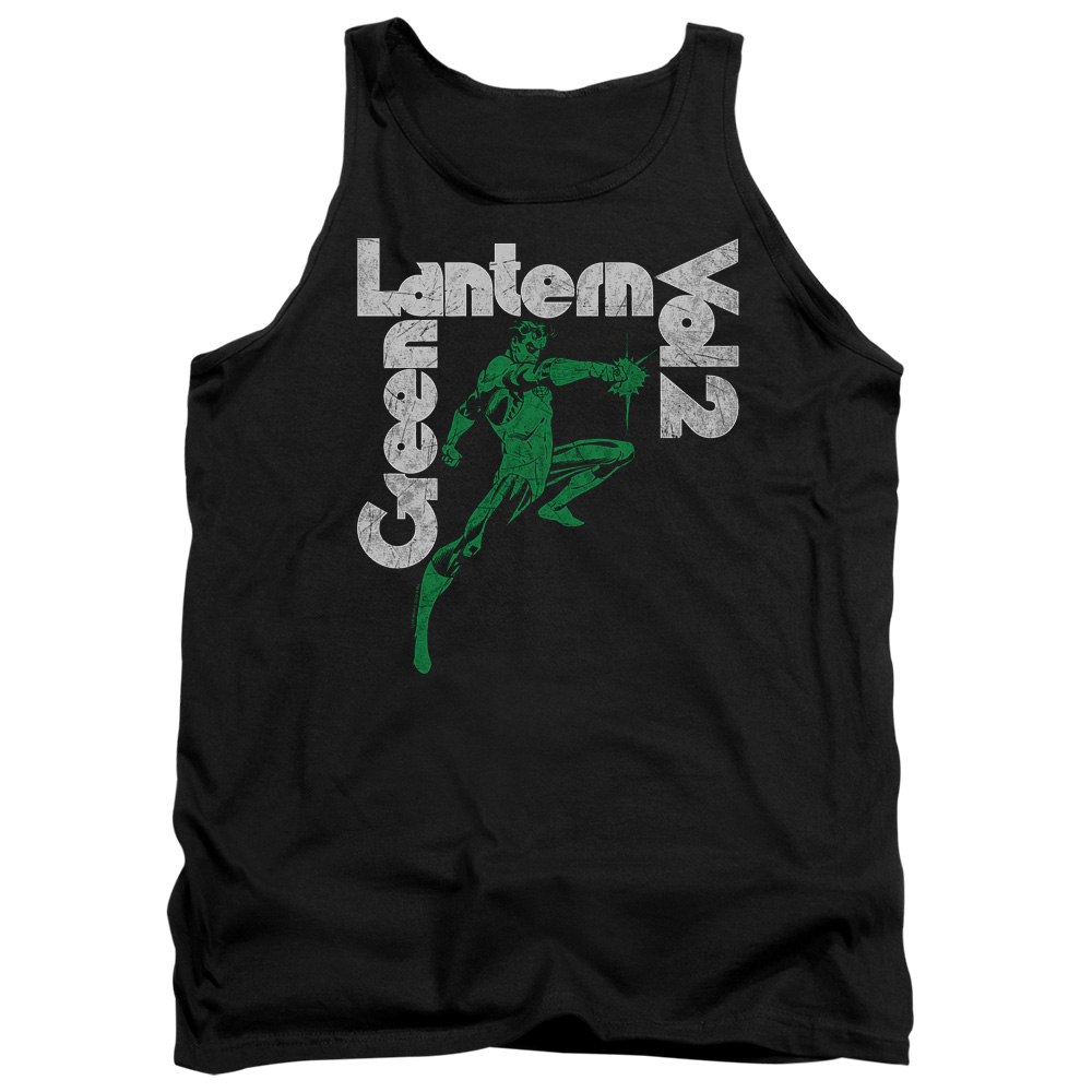 JLA799-TK-2 Green Lantern Vol 2 Adult Tank Top, Black - Medium