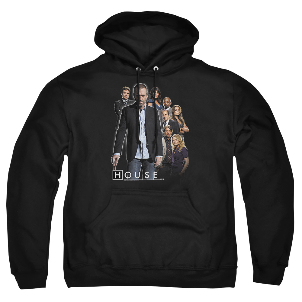 NBC168-AFTH-8 House Crew Adult Pullover Hoodie, Black - 5X