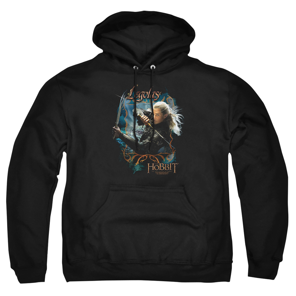 HOB2016-AFTH-7 Hobbit Knives Adult Pullover Hoodie, Black - 4X