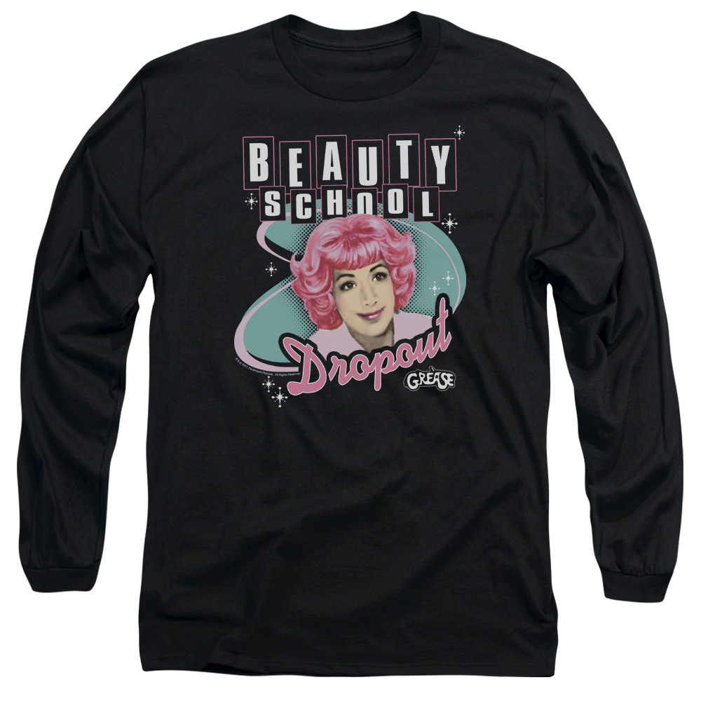PAR154-AL-6 Grease Beauty School Dropout Adult Long Sleeve T-Shirt, Black - 3X