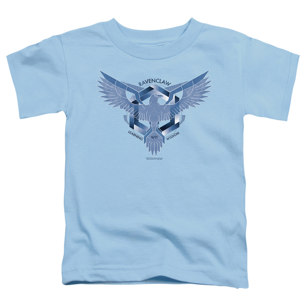 HP8369-TT-2 Harry Potter Ravenclaw Learning Wisdom Wit Toddler Short Sleeve T-Shirt, Black - Medium 3T