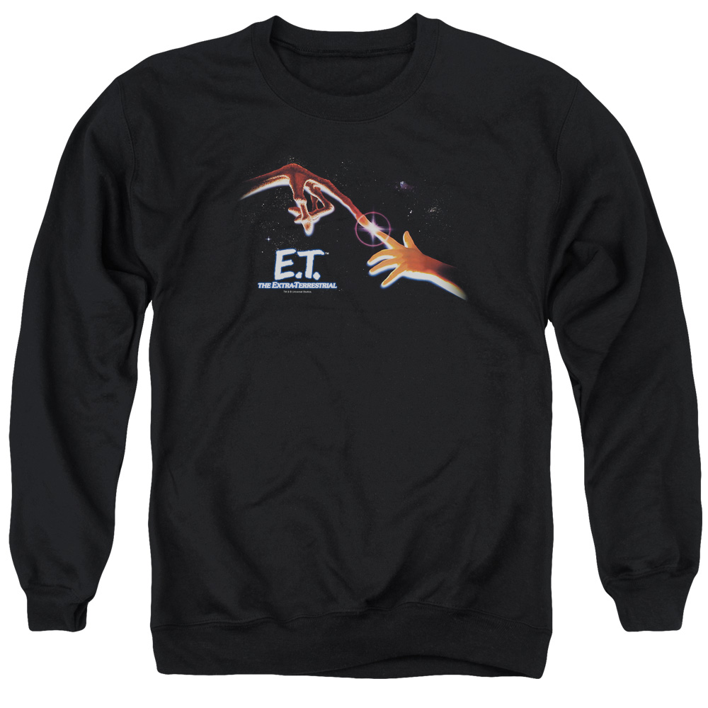 UNI175-AS-2 ET Poster Adult Crewneck Sweatshirt, Black - Medium